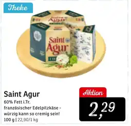 KONSUM Saint Agur französischer Edelpilzkäse Angebot