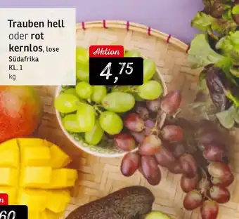 KONSUM Trauben hell oder rot Angebot