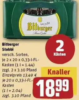 REWE Bitburger Stubbi Angebot