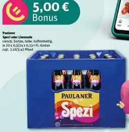 REWE Paulaner Spezi oder Limonade Angebot