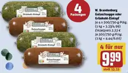 REWE W. Brandenburg Gulaschsuppe oder Grünkohl-Eintopf Angebot