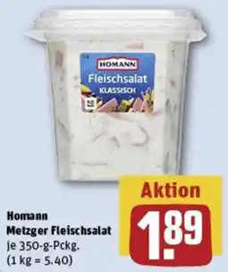 REWE Homann Metzger Fleischsalat Angebot