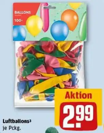 REWE Luftballons Angebot