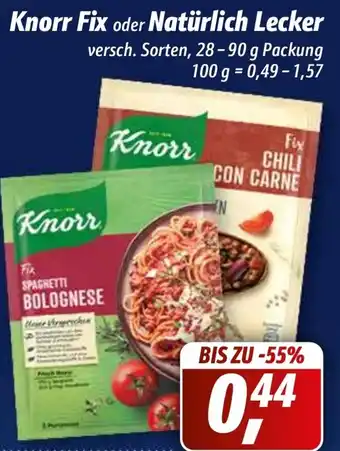 Simmel Knorr Fix oder Natürlich Lecker 28-90g Angebot