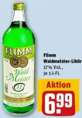 REWE Flimm Waldmeister-Likör Angebot