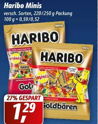 Simmel Haribo Minis 220-250g Angebot