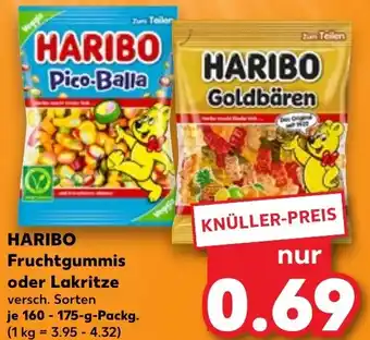 Kaufland HARIBO Fruchtgummis oder Lakritze Angebot