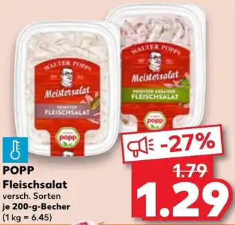 Kaufland POPP Fleischsalat Angebot