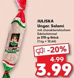 Kaufland JULISKA Ungar. Salami Angebot