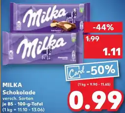 Kaufland MILKA Schokolade Angebot