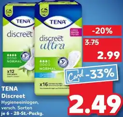 Kaufland TENA Discreet Angebot