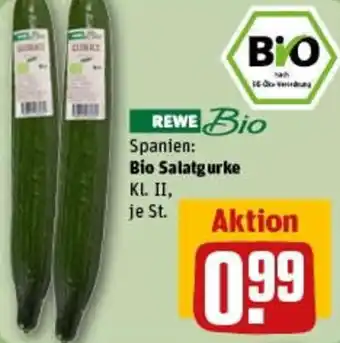 REWE Bio Salatgurke Angebot