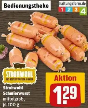 REWE Strohwohl Schmierwurst Angebot