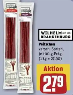 REWE WILHELM BRANDENBURG Peitschen Angebot