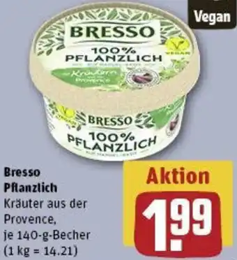 REWE Bresso Pflanzlich Angebot