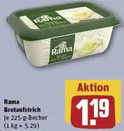 REWE Rama Brotaufstrich Angebot