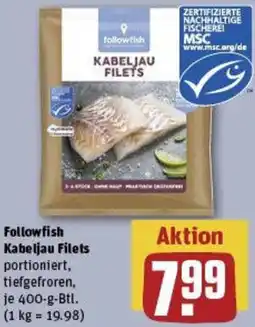 REWE Followfish Kabeljau Filets Angebot