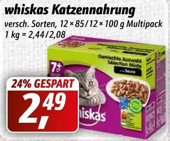 Simmel Whiskas Katzennahrung 12x85/100g Angebot