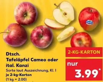 Kaufland Dtsch. Tafeläpfel Cameo oder ital. Kanzi Angebot