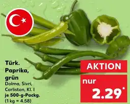 Kaufland Türk. Paprika, grün Angebot