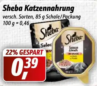 Simmel Sheba Katzennahrung 85g Angebot