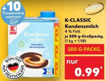 Kaufland K-CLASSIC Kondensmilch Angebot