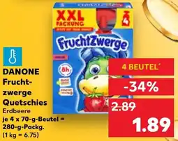 Kaufland DANONE Fruchtzwerge Quetschies Angebot