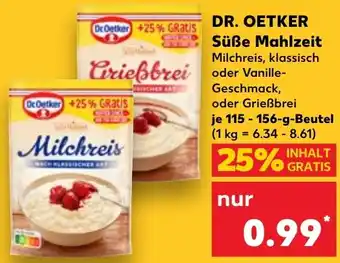 Kaufland DR. OETKER Süße Mahlzeit Angebot