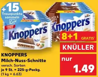 Kaufland KNOPPERS Milch-Nuss-Schnitte Angebot