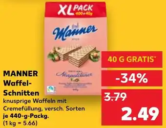 Kaufland MANNER Waffel Schnitten Angebot