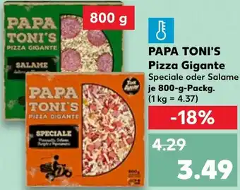 Kaufland PAPA TONI'S Pizza Gigante Angebot