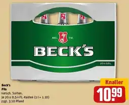 REWE Beck's Pils Angebot