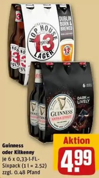 REWE Guinness oder Kilkenny Angebot