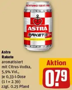 REWE Astra Rakete Angebot