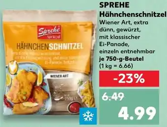 Kaufland SPREHE Hähnchenschnitzel Angebot