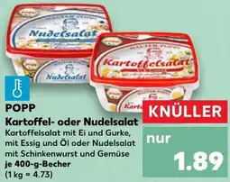 Kaufland POPP Kartoffel- oder Nudelsalat Angebot