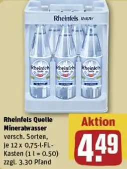 REWE Rheinfels Quelle Mineralwasser Angebot