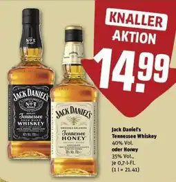 REWE Jack Daniel's Tennessee Whiskey oder Honey Angebot