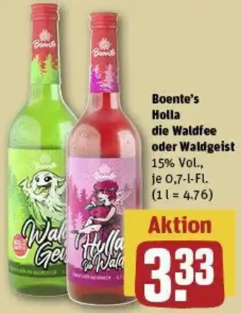 REWE Boente's Holla die Waldfee oder Waldgeist Angebot