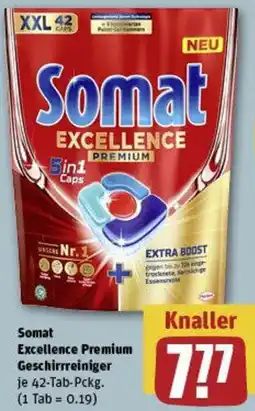 REWE Somat Excellence Premium Geschirrreiniger Angebot