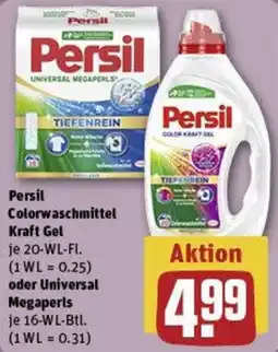 REWE Persil Colorwaschmittel Kraft Gel oder Universal Megaperls Angebot