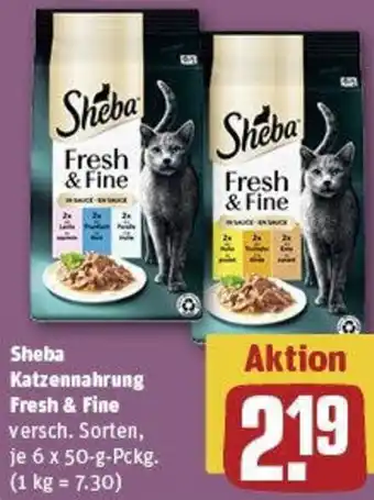 REWE Sheba Katzennahrung Fresh & Fine Angebot