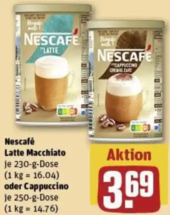 REWE Nescafé Latte Macchiato oder Cappuccino Angebot