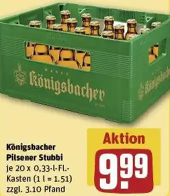 REWE Königsbacher Pilsener Stubbi Angebot