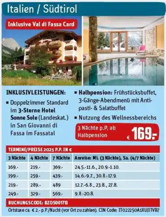 REWE Italien/Südtirol Angebot