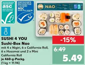 Kaufland SUSHI 4 YOU Sushi-Box Nao Angebot