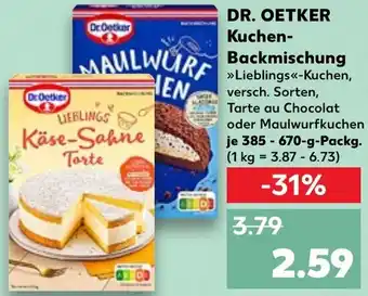 Kaufland DR. OETKER Kuchen Backmischung Angebot