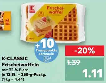 Kaufland K-CLASSIC Frischeiwaffeln Angebot