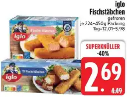 Edeka iglo Fischstäbchen Angebot