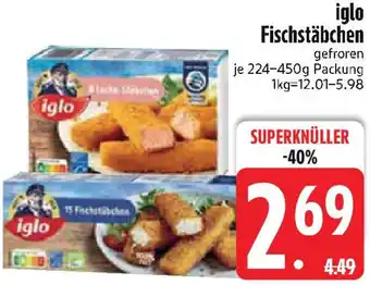 Edeka iglo Fischstäbchen Angebot